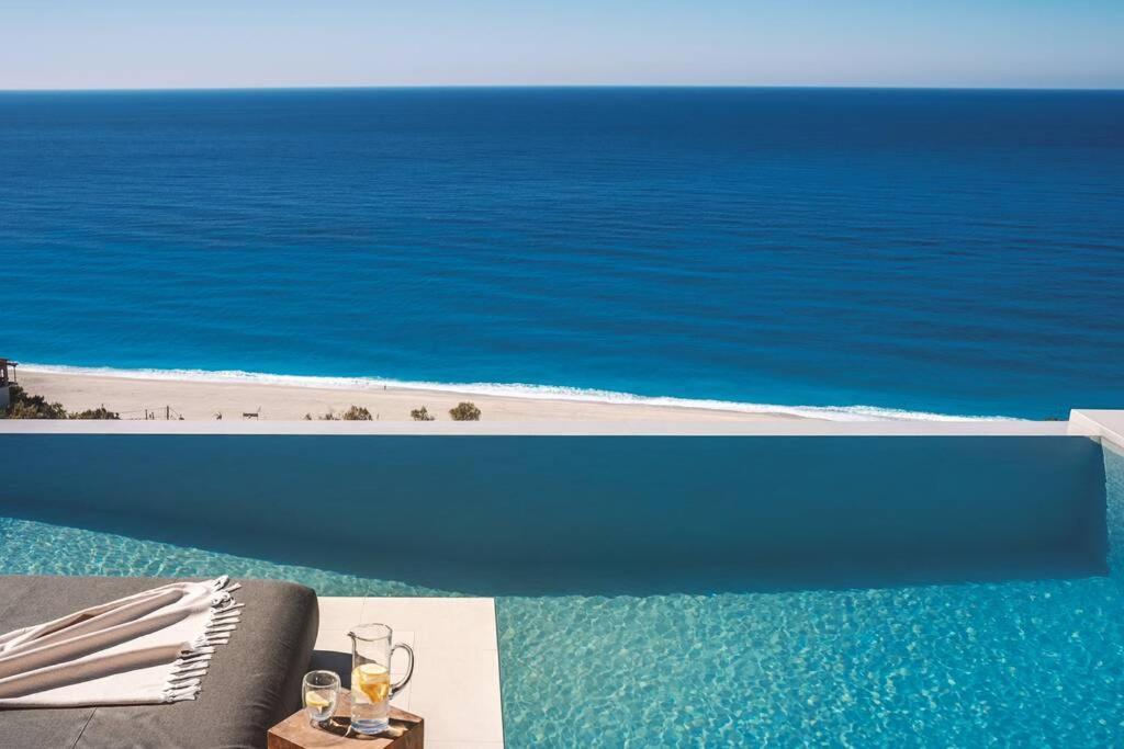 The Wave Twin Villa 1 Kathisma Beach Lefkada Extérieur photo