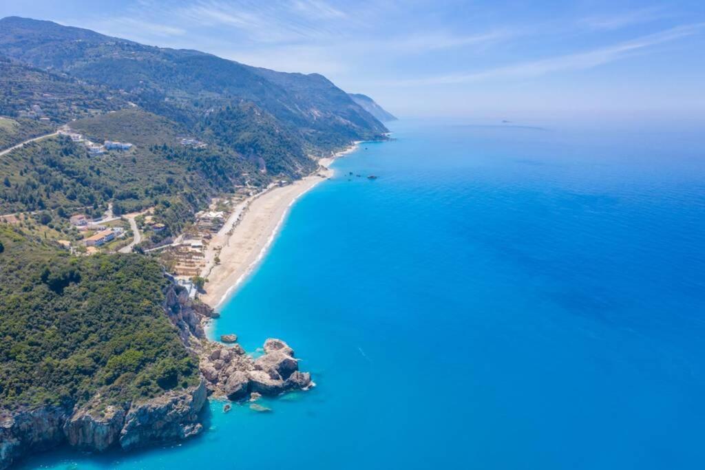 The Wave Twin Villa 1 Kathisma Beach Lefkada Extérieur photo
