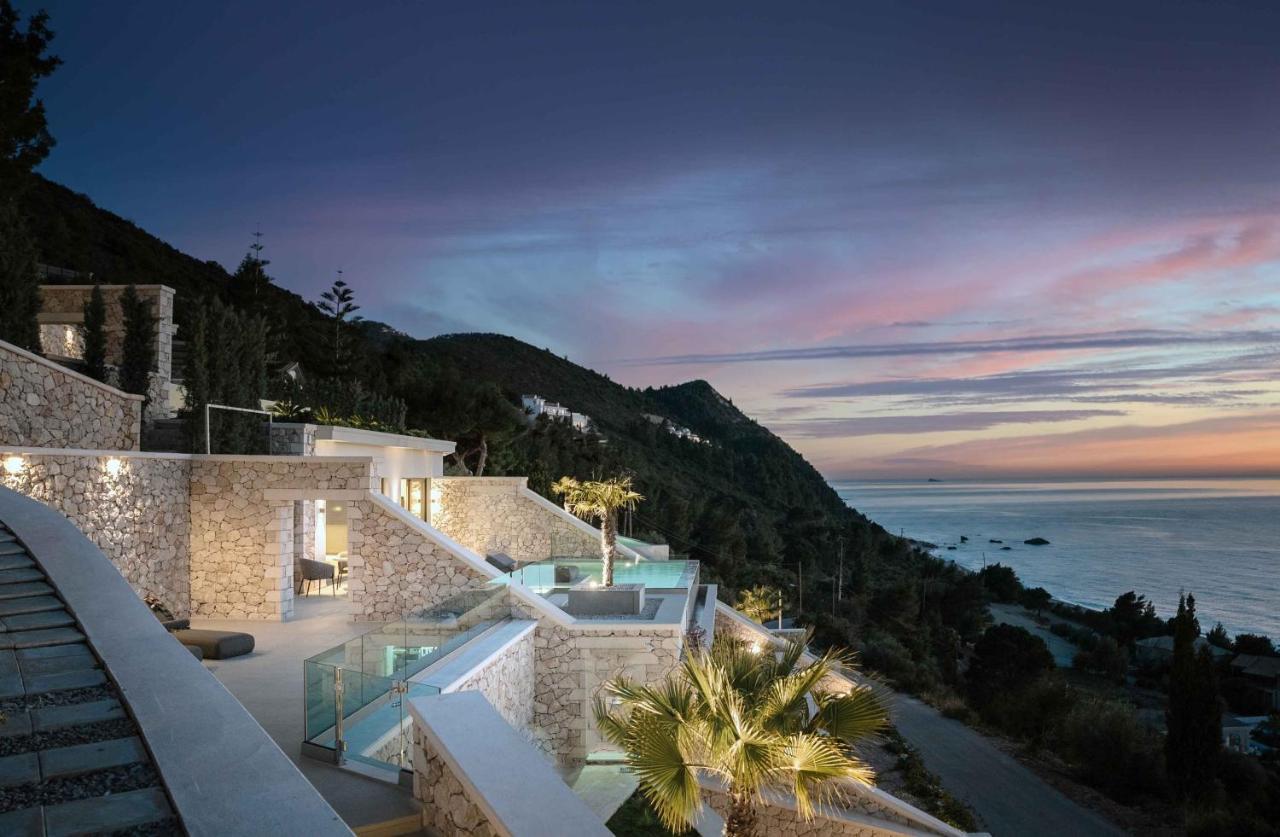 The Wave Twin Villa 1 Kathisma Beach Lefkada Extérieur photo
